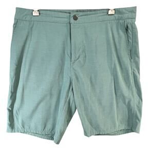 Johnnie O Dawn 2 Dusk Hybrid Shorts 33 Palm Green Stretch Quick‎ Dry Performance